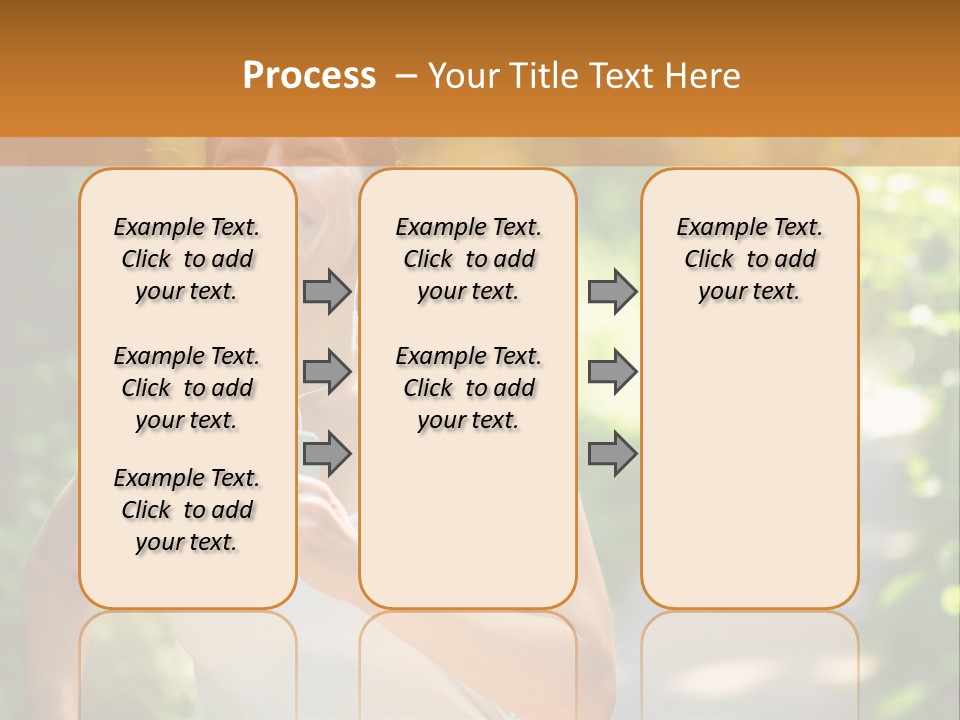 Standing Caucasian Woman PowerPoint Template