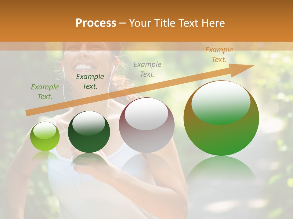 Standing Caucasian Woman PowerPoint Template