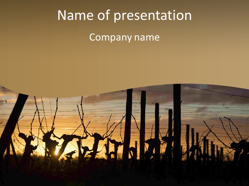 Daughter Old Sunset PowerPoint Template