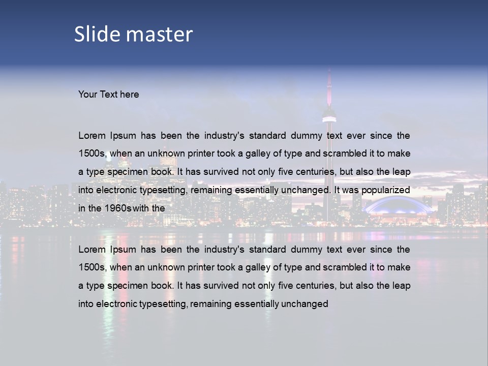 Senior Caucasian Sea PowerPoint Template