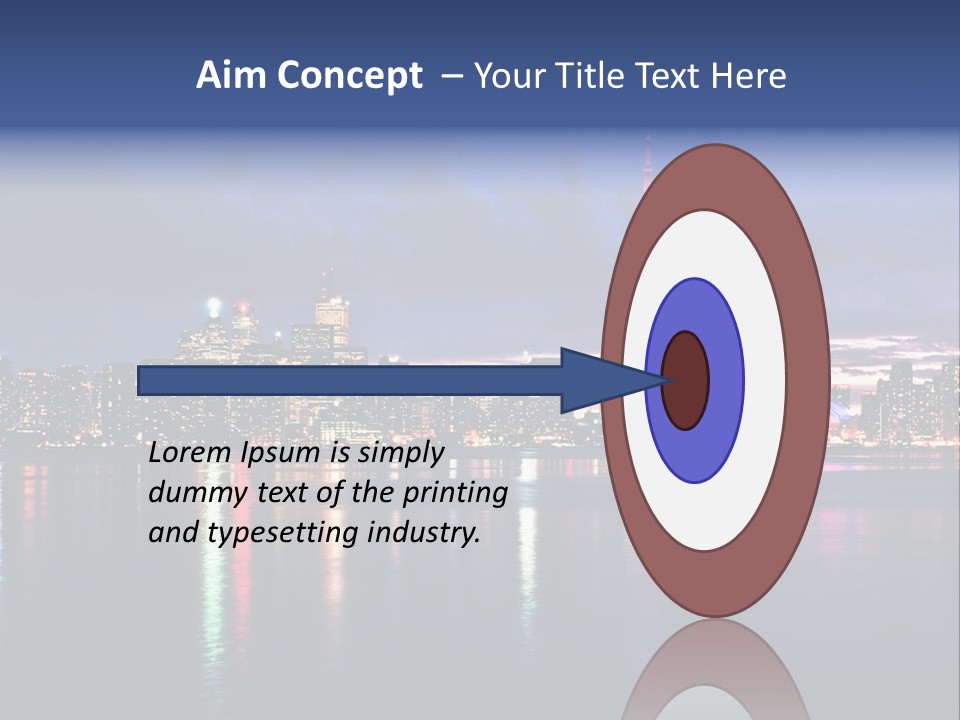 Senior Caucasian Sea PowerPoint Template