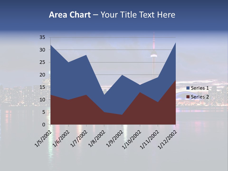 Senior Caucasian Sea PowerPoint Template