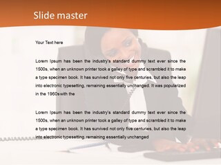 Peaceful Coastal Portrait PowerPoint Template