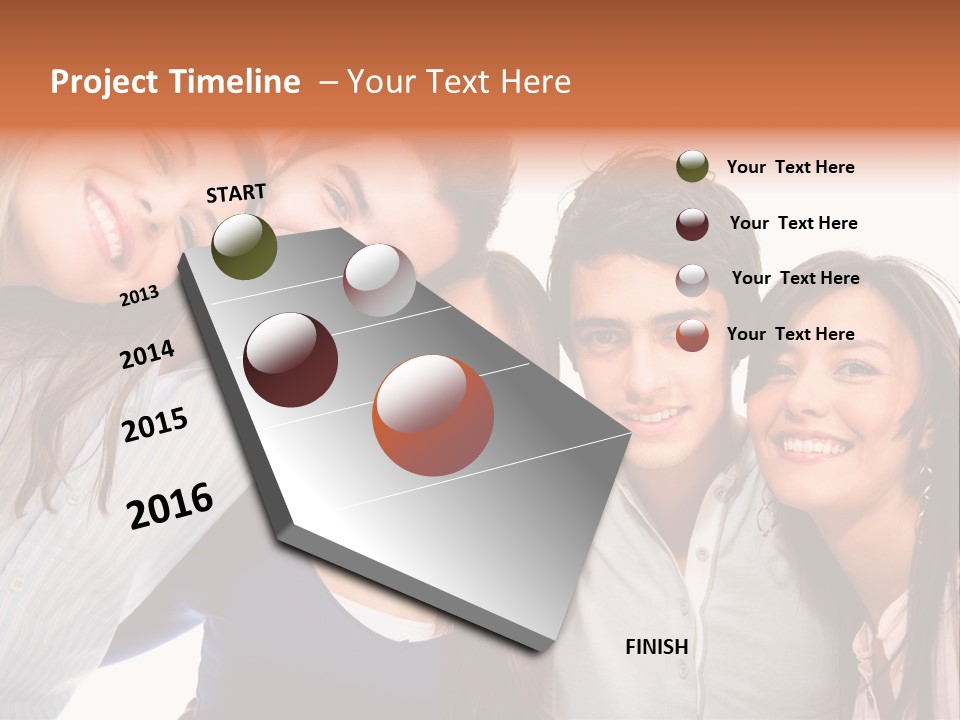 Ocean White Sunset PowerPoint Template