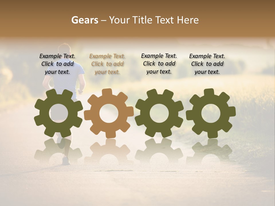 White Peaceful Mother PowerPoint Template