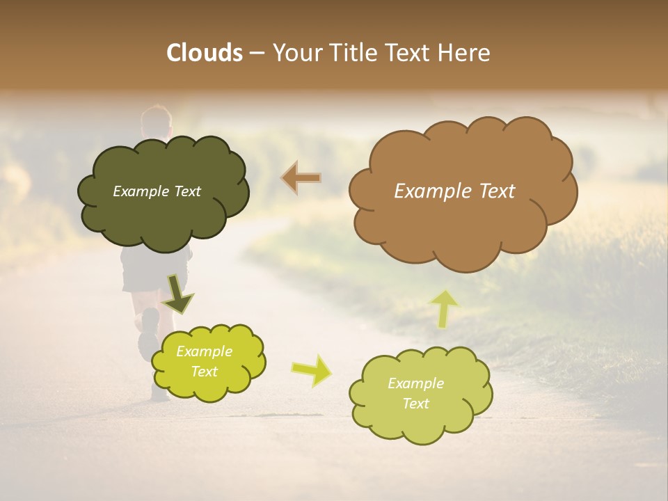 White Peaceful Mother PowerPoint Template