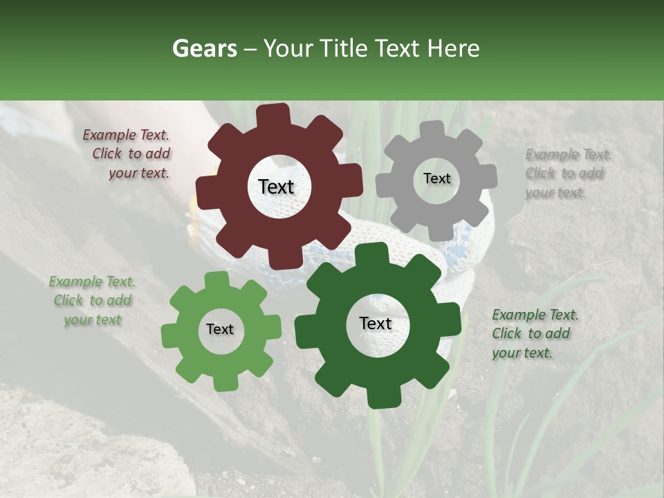 Sad Daughter Pensioner PowerPoint Template