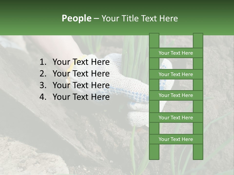 Sad Daughter Pensioner PowerPoint Template