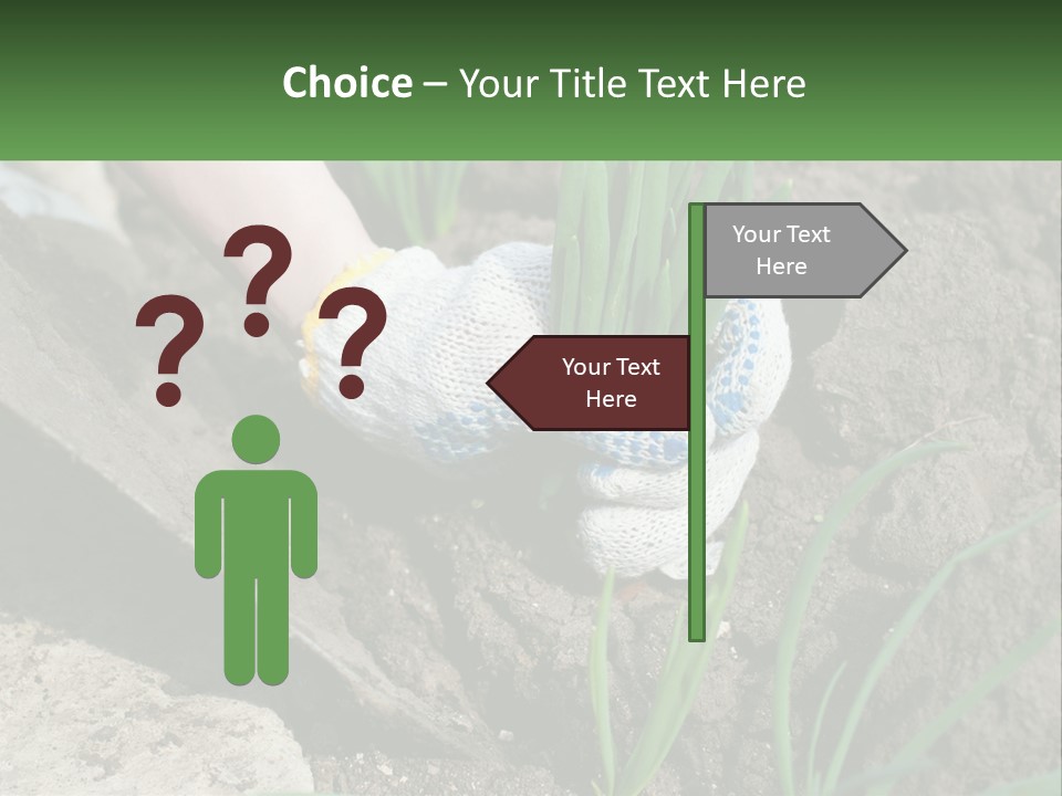 Sad Daughter Pensioner PowerPoint Template