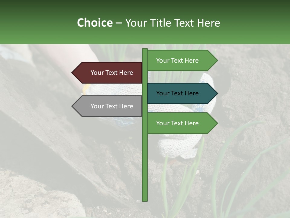 Sad Daughter Pensioner PowerPoint Template