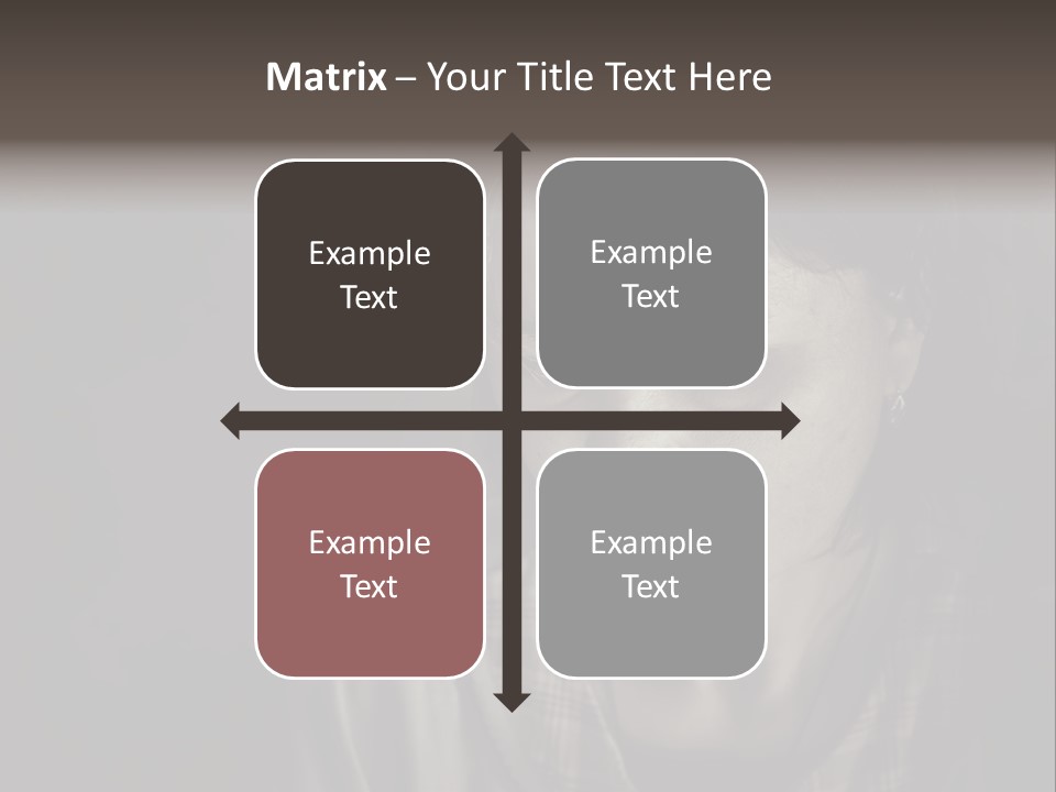 Mother Senior Daughter PowerPoint Template