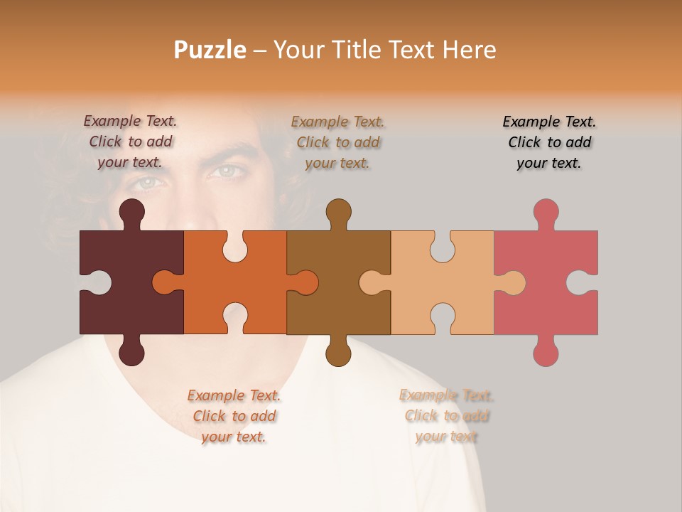 Caucasian Parent Daughter PowerPoint Template