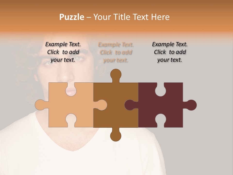 Caucasian Parent Daughter PowerPoint Template