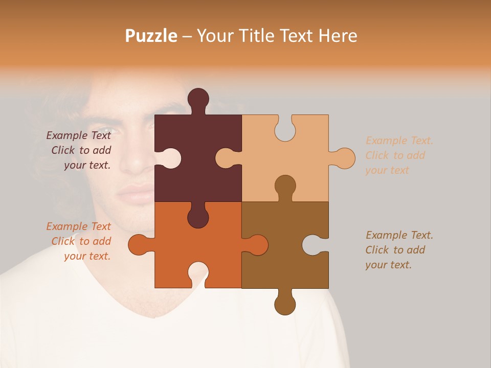 Caucasian Parent Daughter PowerPoint Template