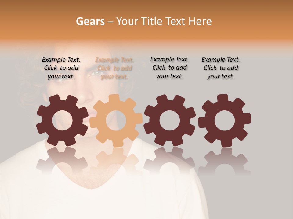 Caucasian Parent Daughter PowerPoint Template