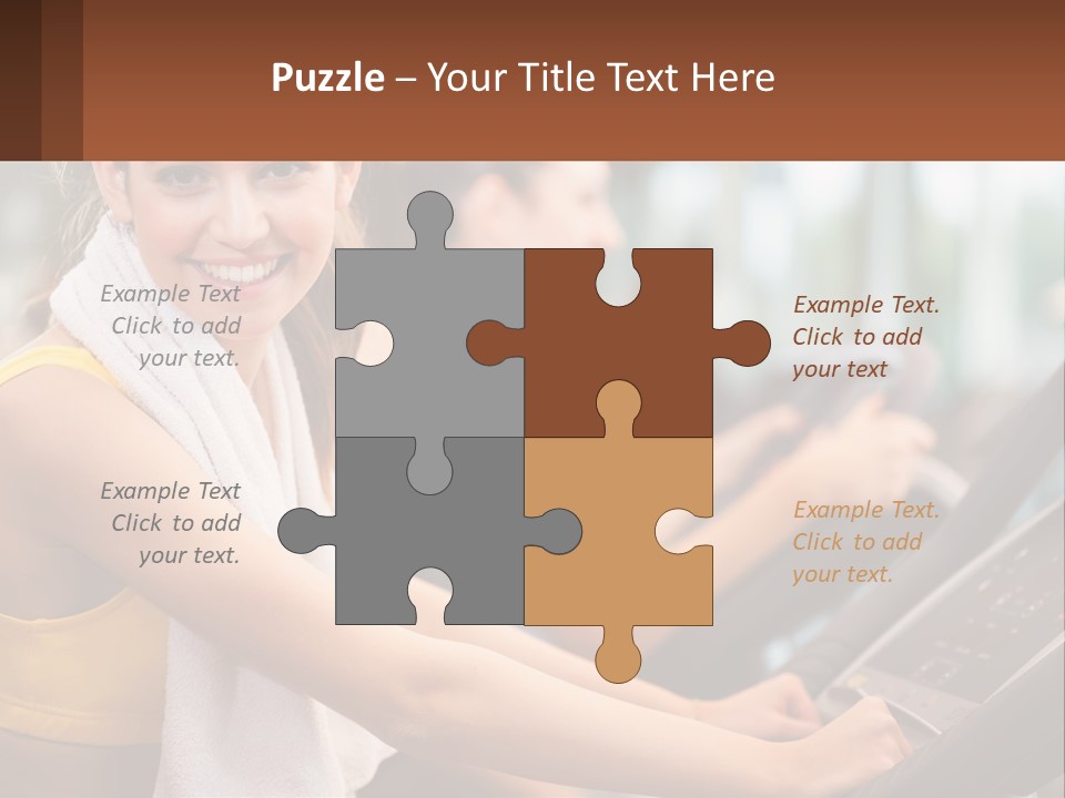 Beach Lifestyle Caucasian PowerPoint Template