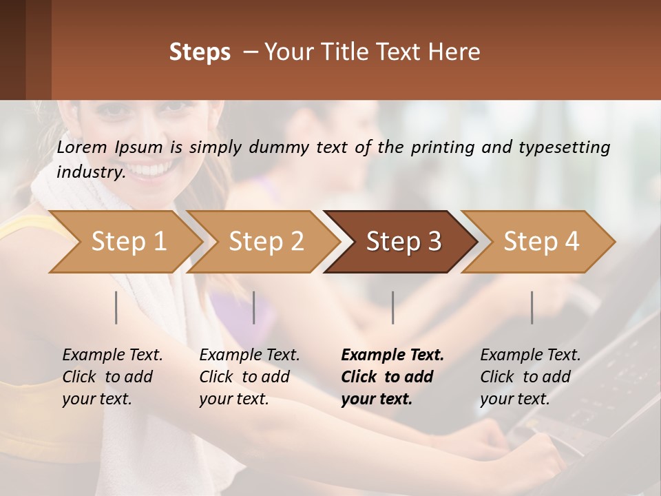 Beach Lifestyle Caucasian PowerPoint Template