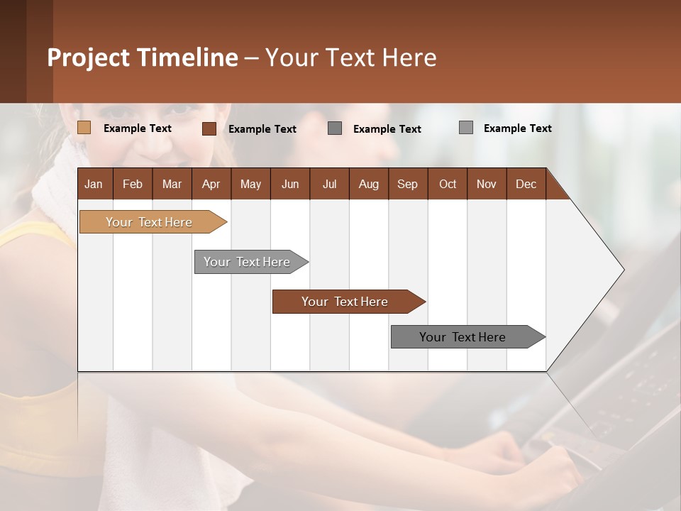 Beach Lifestyle Caucasian PowerPoint Template