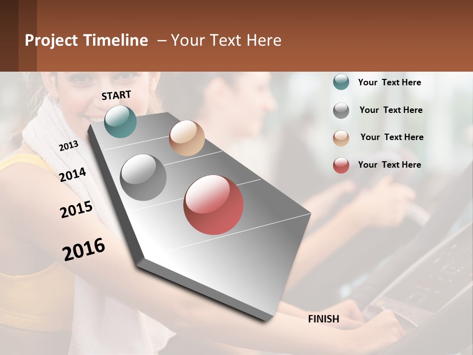 Beach Lifestyle Caucasian PowerPoint Template