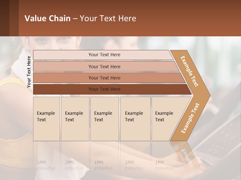 Beach Lifestyle Caucasian PowerPoint Template