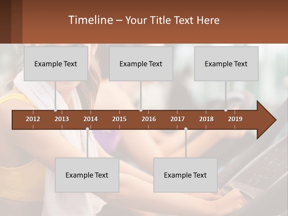 Beach Lifestyle Caucasian PowerPoint Template