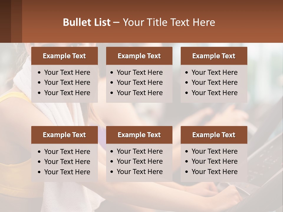 Beach Lifestyle Caucasian PowerPoint Template