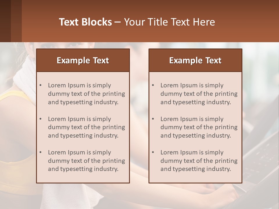 Beach Lifestyle Caucasian PowerPoint Template