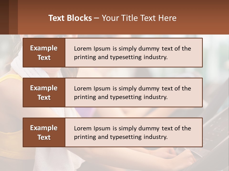 Beach Lifestyle Caucasian PowerPoint Template