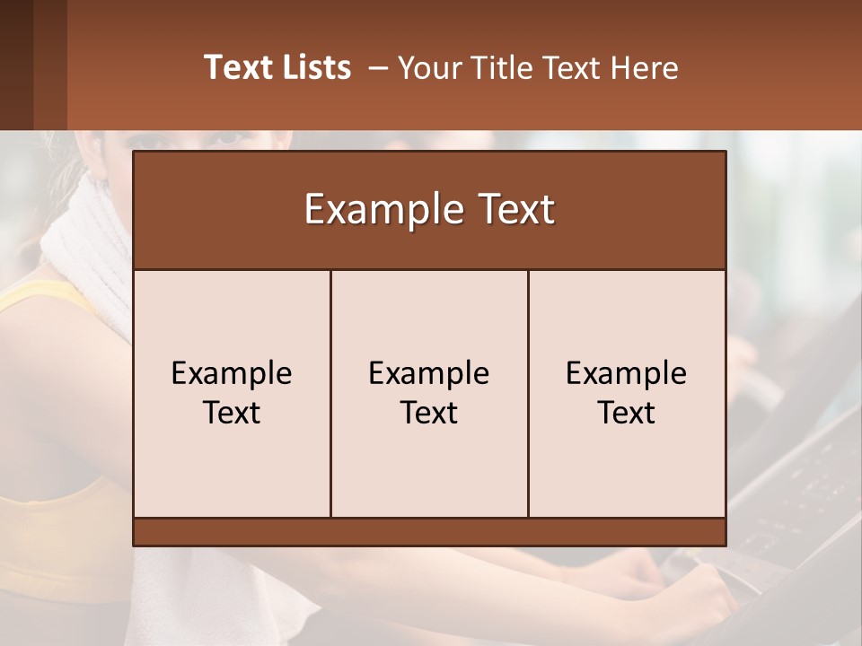 Beach Lifestyle Caucasian PowerPoint Template