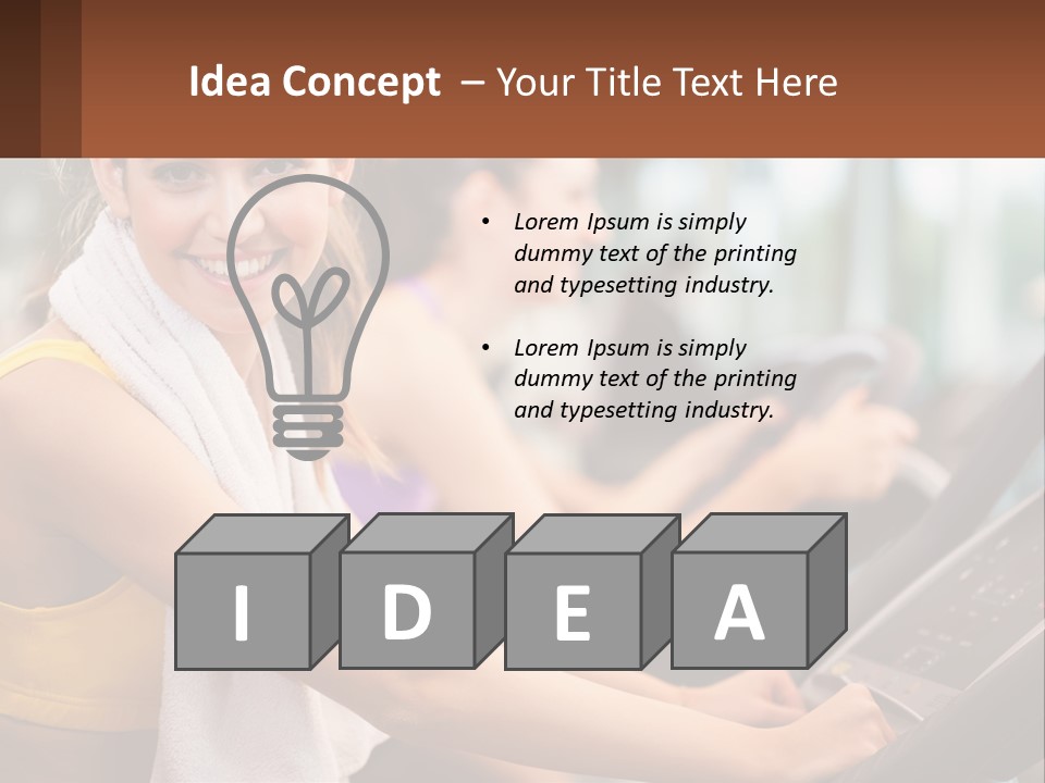 Beach Lifestyle Caucasian PowerPoint Template