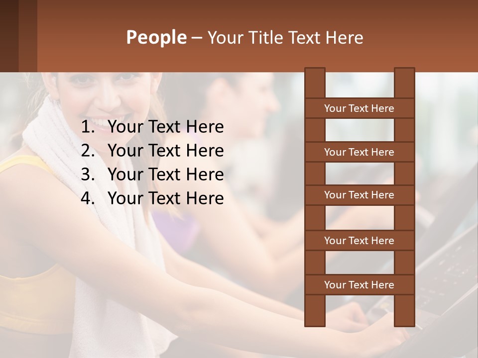 Beach Lifestyle Caucasian PowerPoint Template