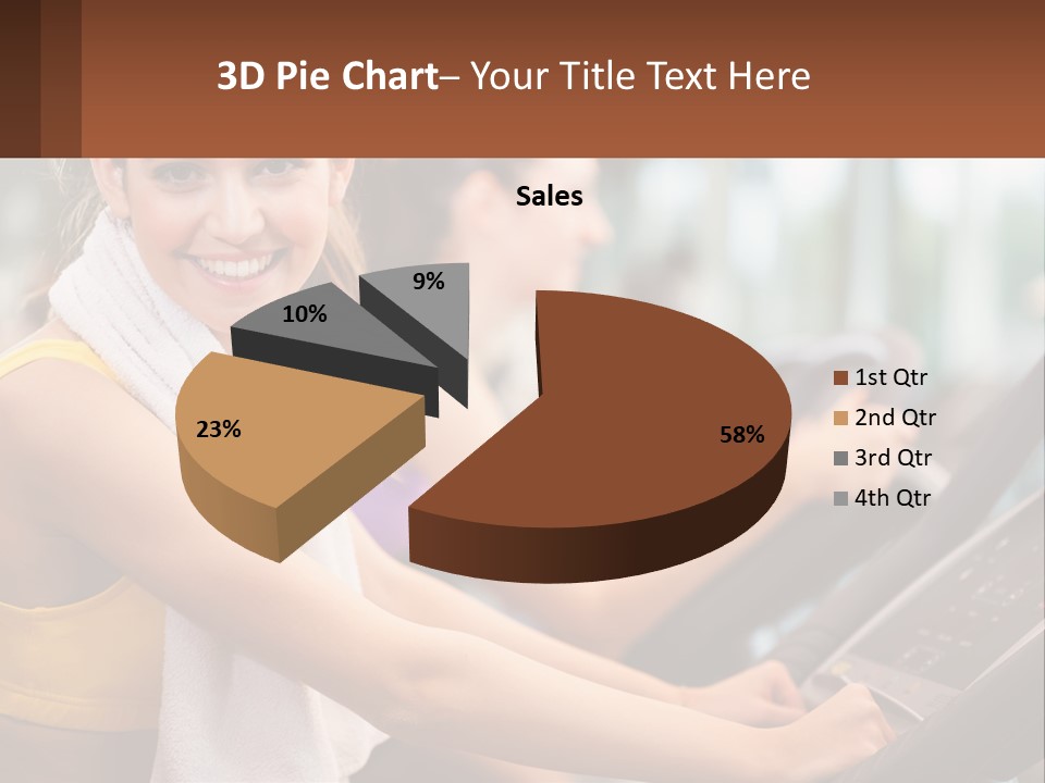 Beach Lifestyle Caucasian PowerPoint Template