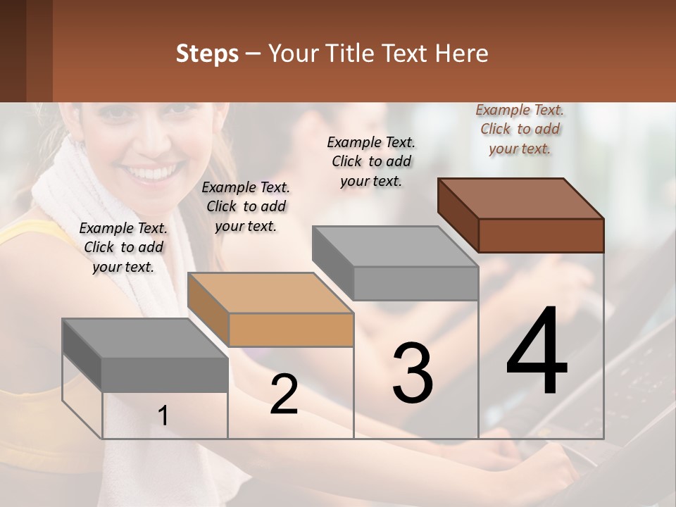 Beach Lifestyle Caucasian PowerPoint Template