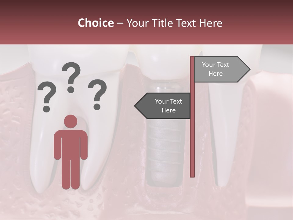 Sad Woman Single PowerPoint Template