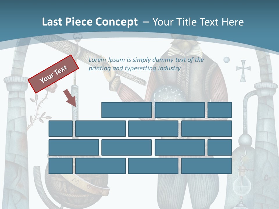 Portrait Standing Mother PowerPoint Template