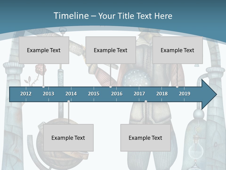 Portrait Standing Mother PowerPoint Template