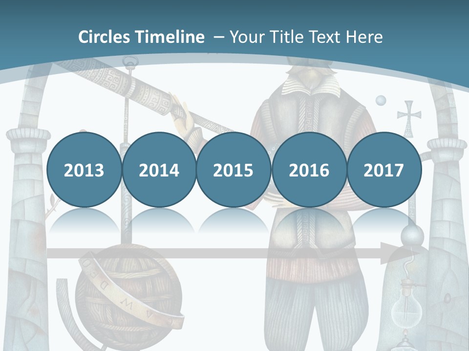 Portrait Standing Mother PowerPoint Template