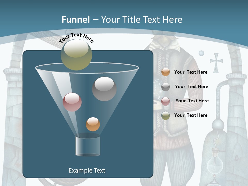 Portrait Standing Mother PowerPoint Template