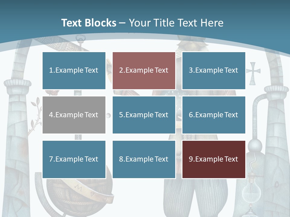 Portrait Standing Mother PowerPoint Template