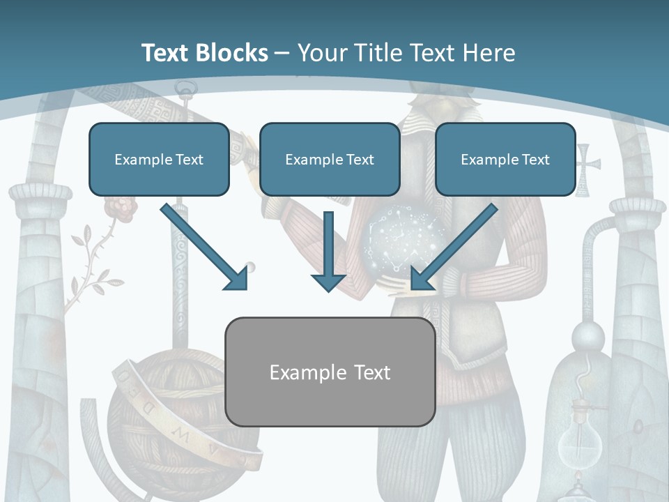 Portrait Standing Mother PowerPoint Template