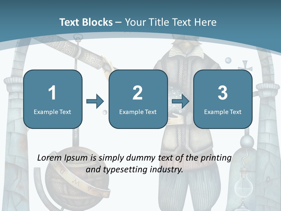 Portrait Standing Mother PowerPoint Template