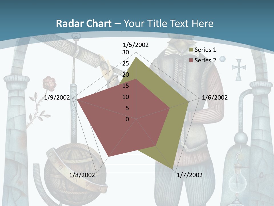 Portrait Standing Mother PowerPoint Template