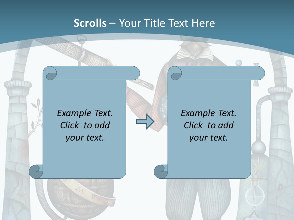 Portrait Standing Mother PowerPoint Template