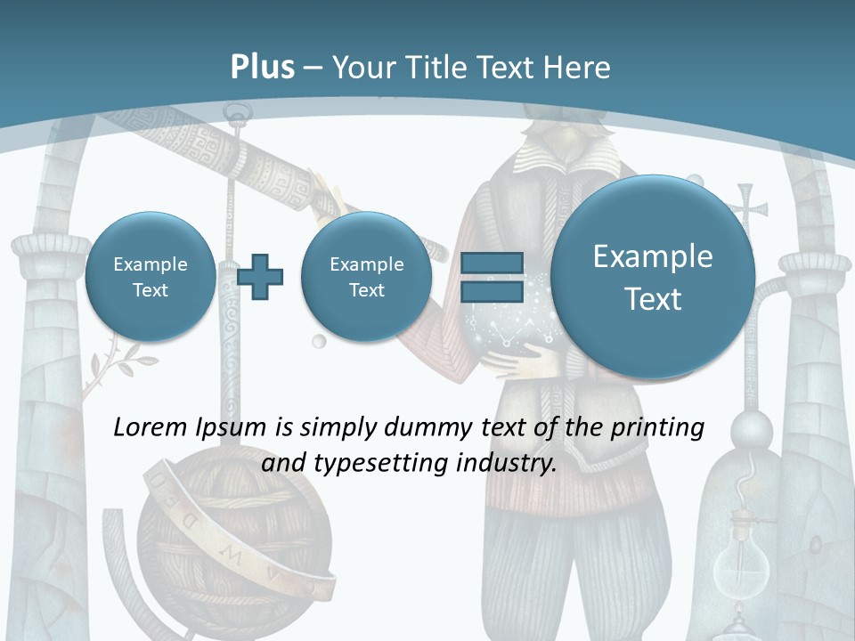 Portrait Standing Mother PowerPoint Template