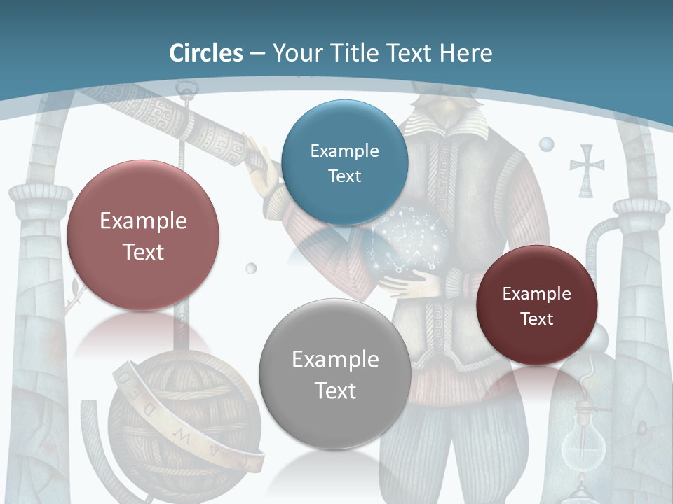 Portrait Standing Mother PowerPoint Template