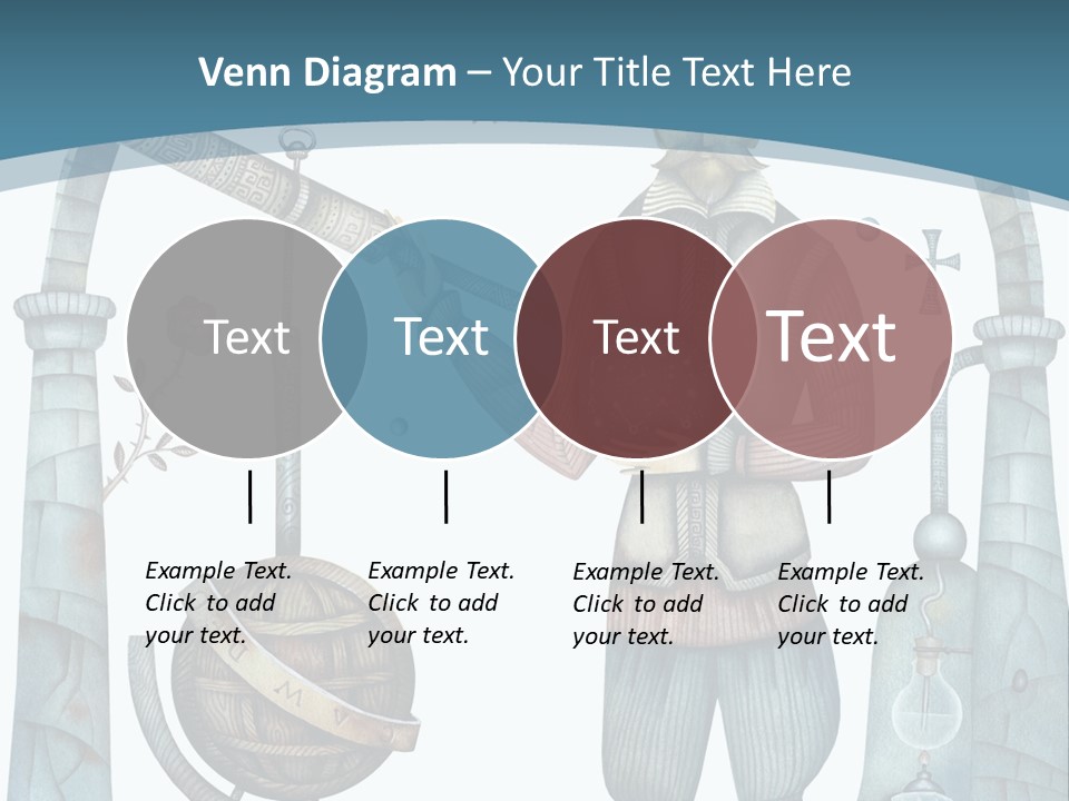 Portrait Standing Mother PowerPoint Template