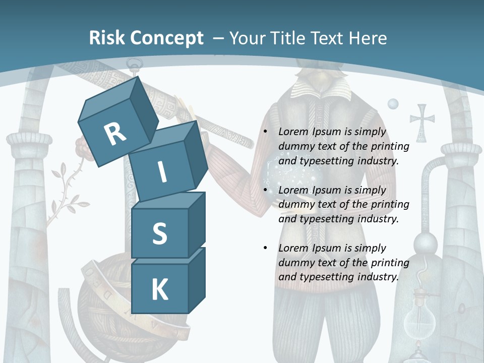 Portrait Standing Mother PowerPoint Template