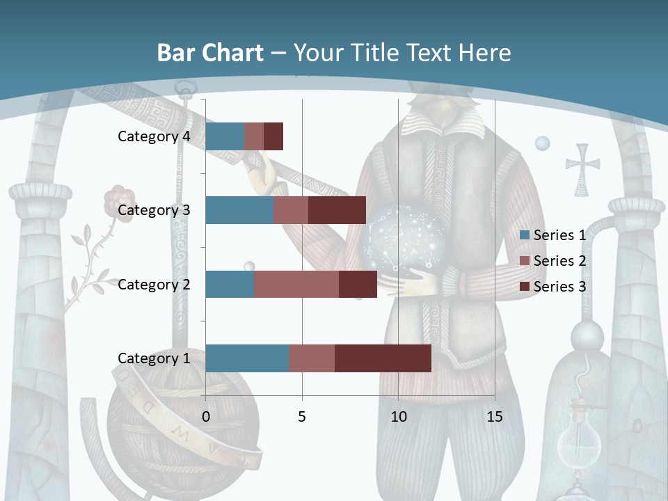 Portrait Standing Mother PowerPoint Template