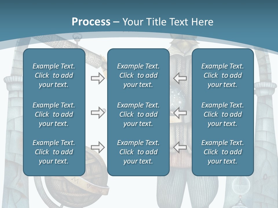 Portrait Standing Mother PowerPoint Template
