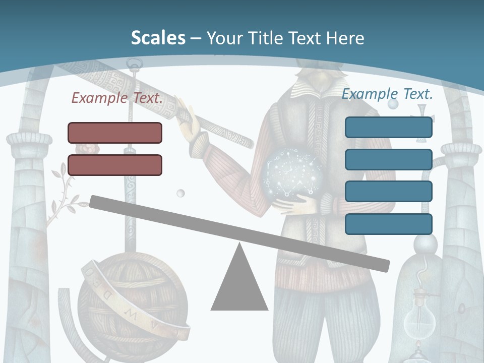 Portrait Standing Mother PowerPoint Template